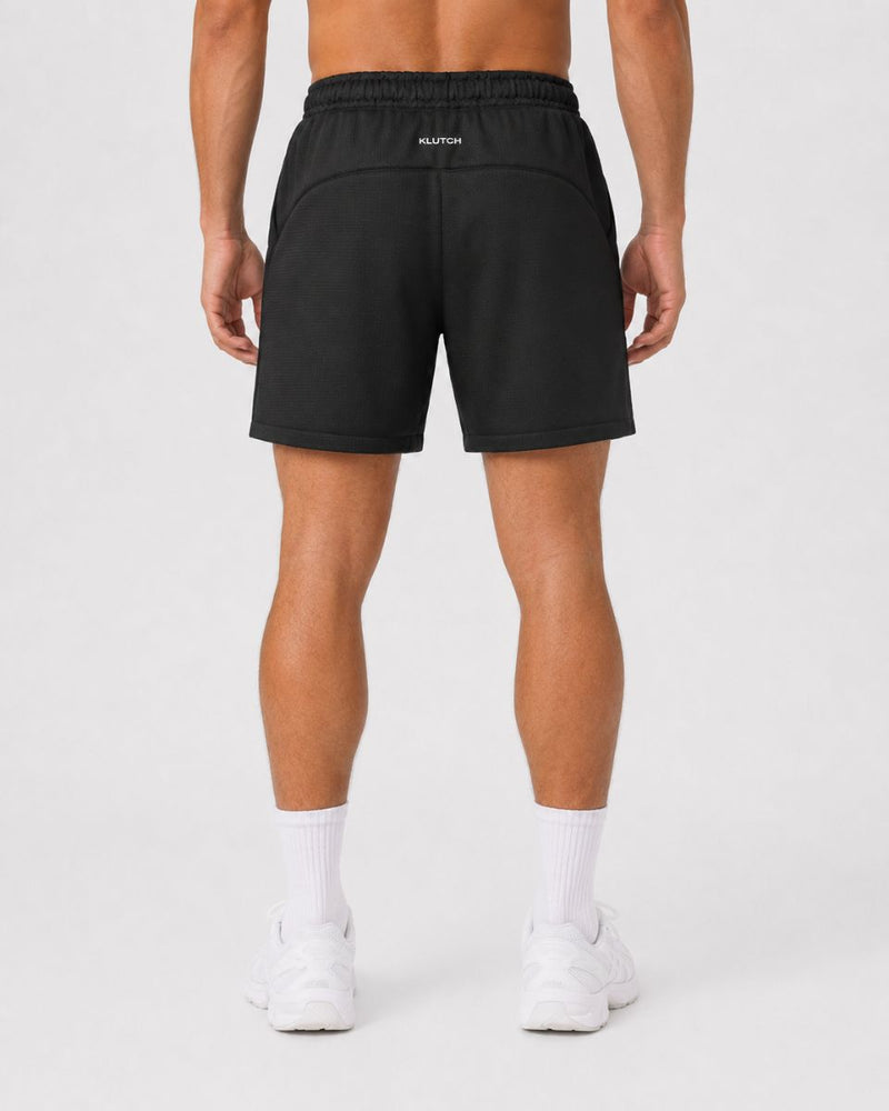 KLUTCH Layered Recovery Short, Black — back