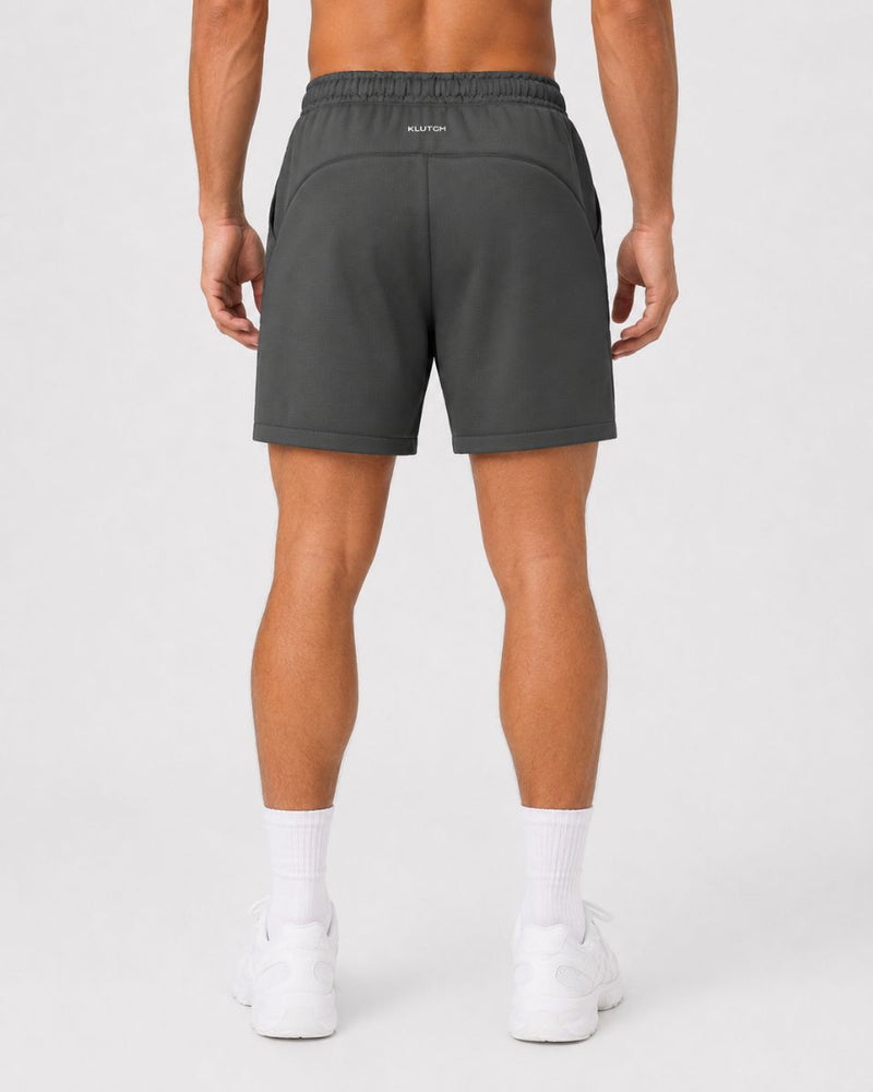 KLUTCH Layered Recovery Short, Grey — back