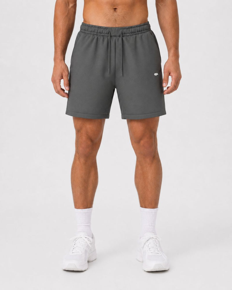 KLUTCH Layered Recovery Short, Grey — front